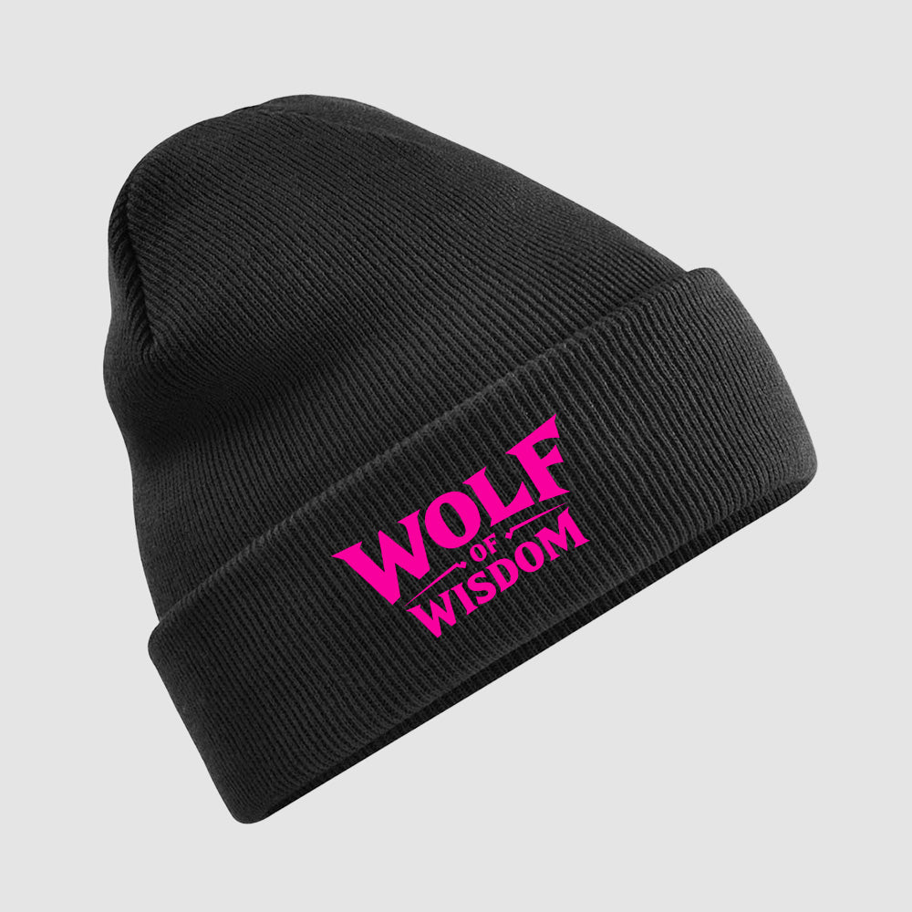 Original Black Beanie - Wolf of Wisdom