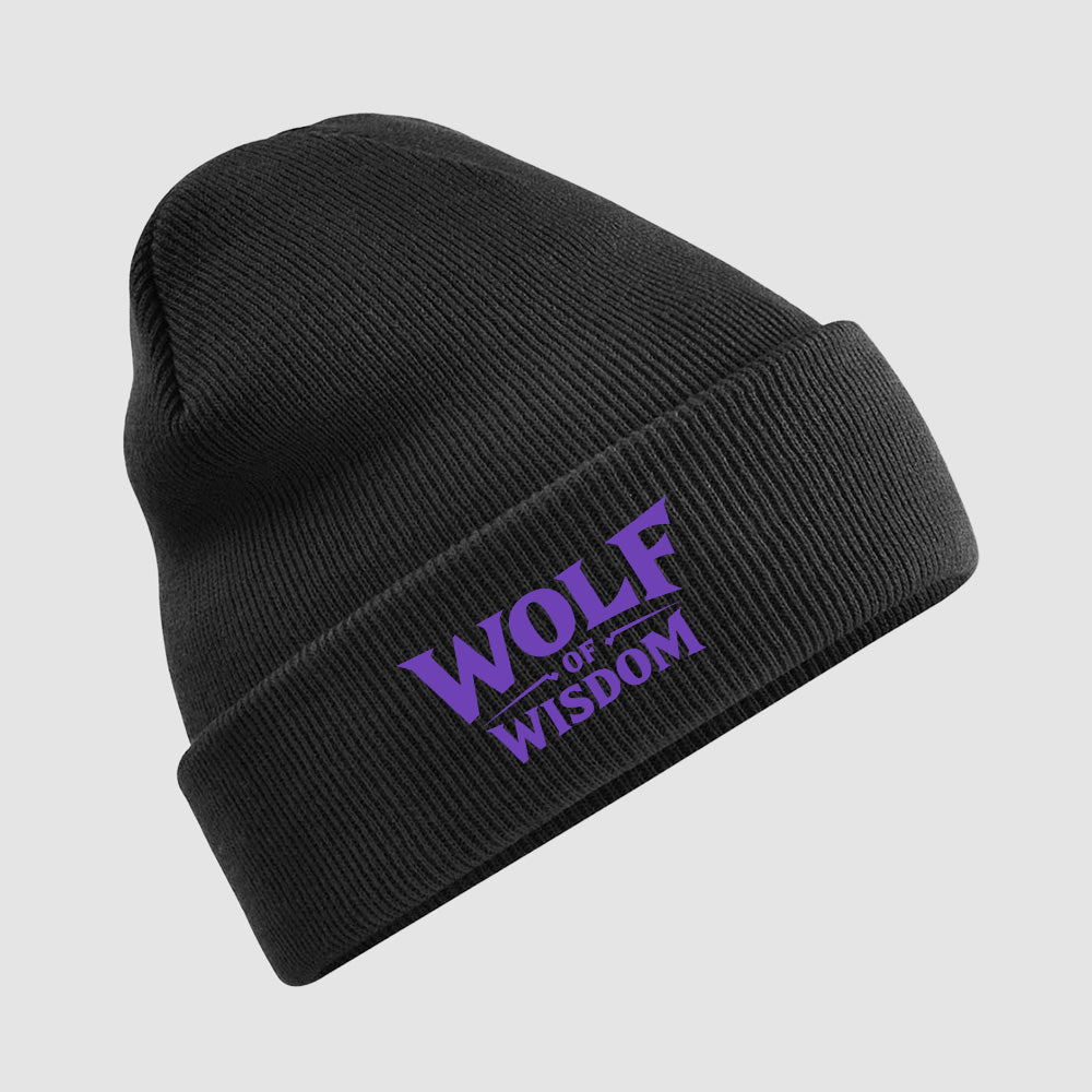 Original Black Beanie - Wolf of Wisdom
