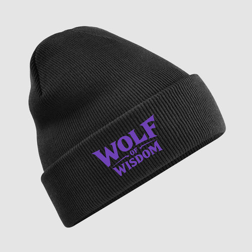 Original Black Beanie - Wolf of Wisdom