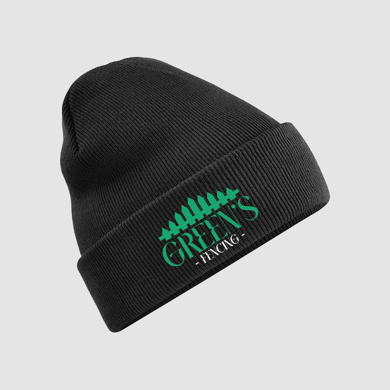 Beanie - Greens Fencing - Black