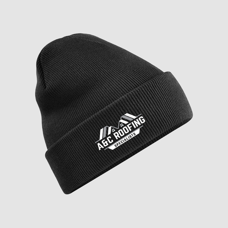 Beanie - A&C Roofing - Black