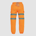 Hi-Vis Jog Pants - Black & Heale - Orange