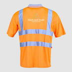 Hi-Vis Polo Shirt - Black & Heale - Orange