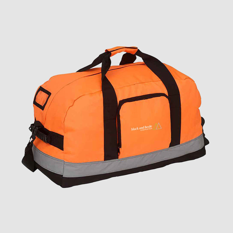 Hi-Vis Seattle Holdall - Black & Heale - Orange