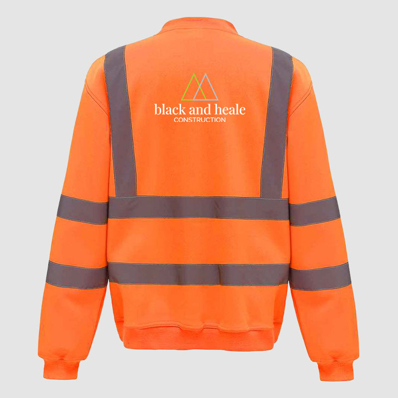 Hi-Vis Sweatshirt - Black & Heale - Orange