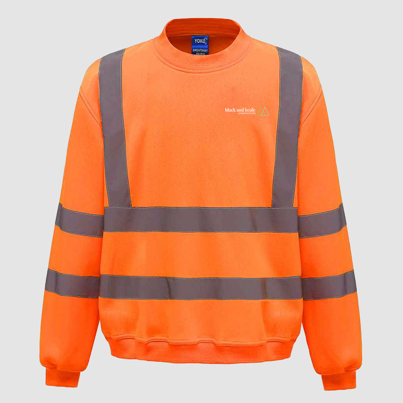 Hi-Vis Sweatshirt - Black & Heale - Orange