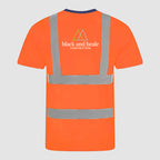 Hi-Vis T-Shirt - Black & Heale - Orange