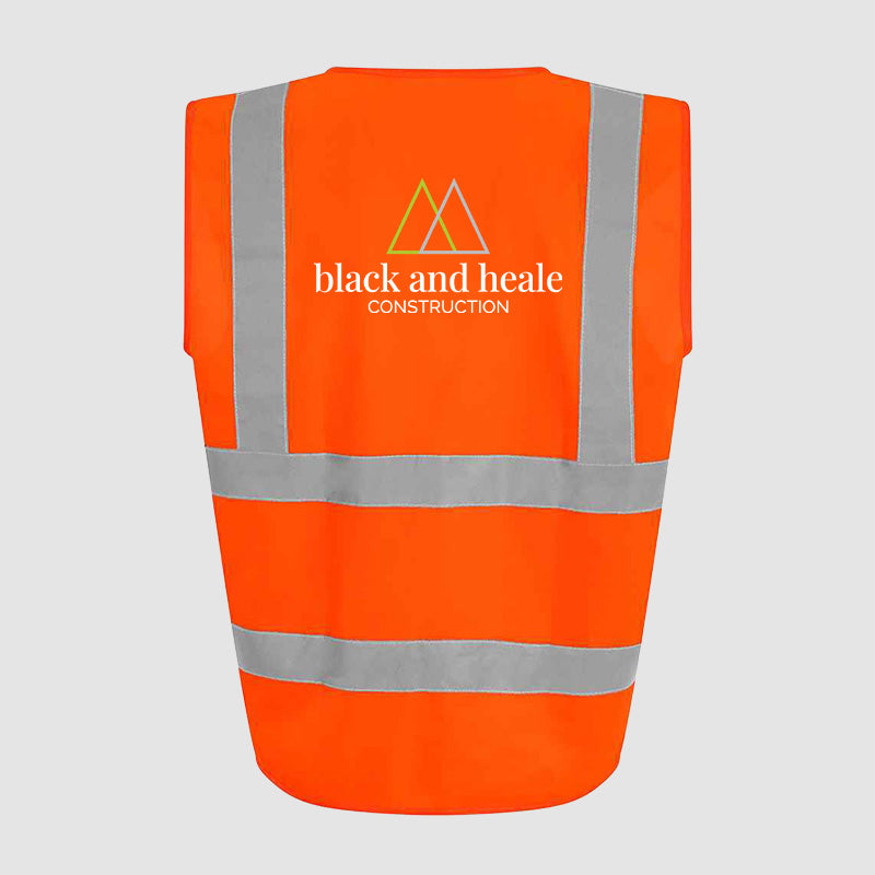 Hi-Vis Vest - Black & Heale - Orange