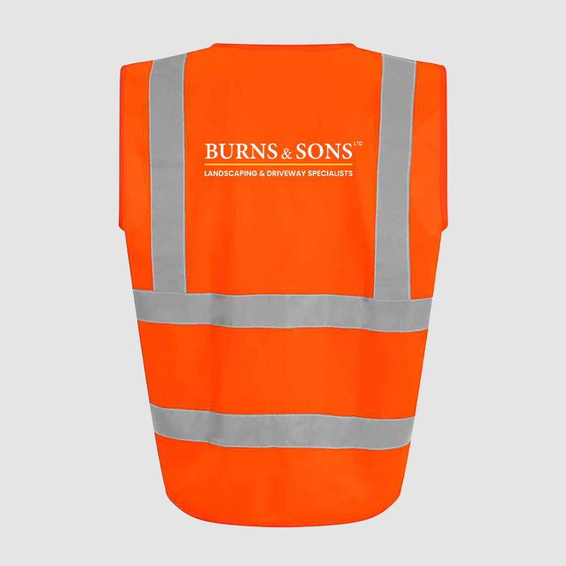 Hi-Vis Vest - Burns & Sons - Orange
