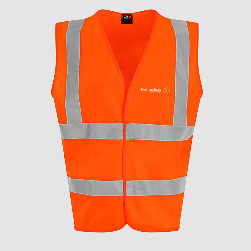Hi-Vis Vest - Black & Heale - Orange