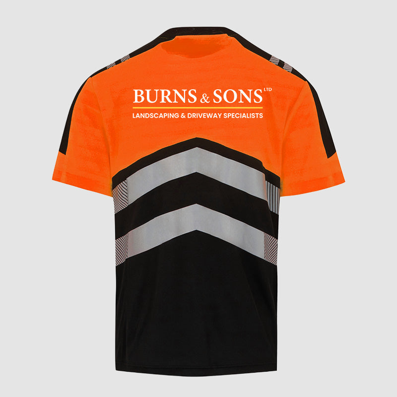 Hi-Vis X-Pro T-shirt (Class 1) - RG481 Orange Back- Burns Sons.jpg