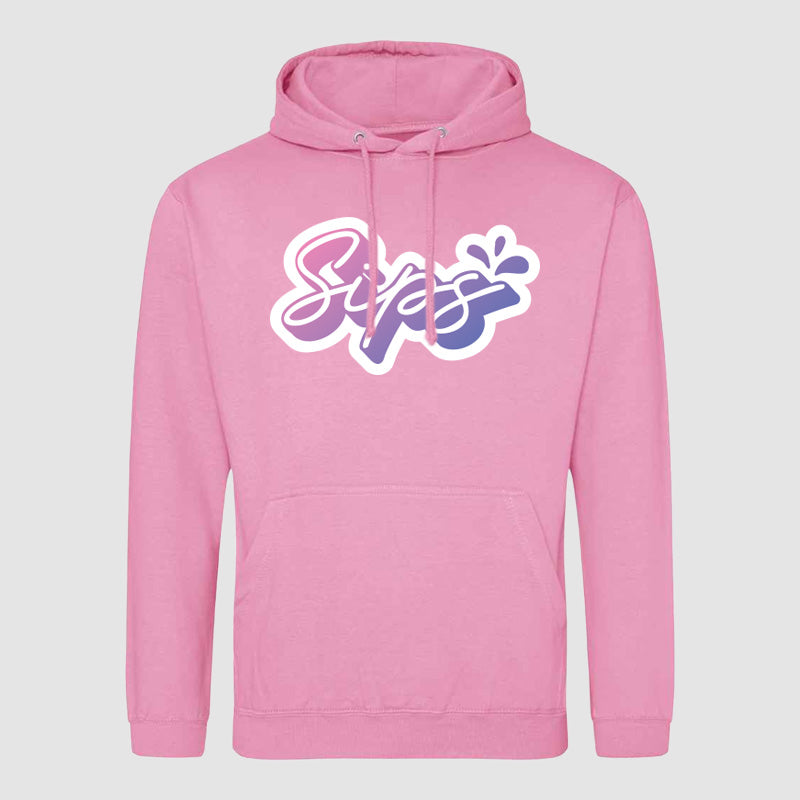 Logo Hoodie - Pink - Sips Reviews