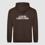 Hoodie - Good Grounds - Chocolate Brown
