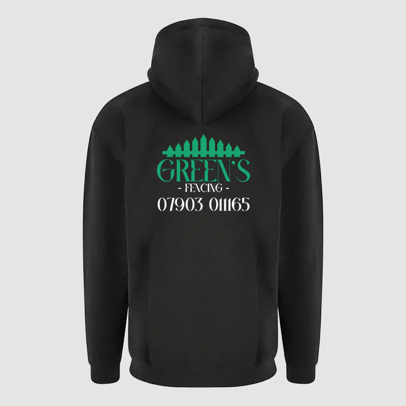 Hoodie - Greens Fencing - Black