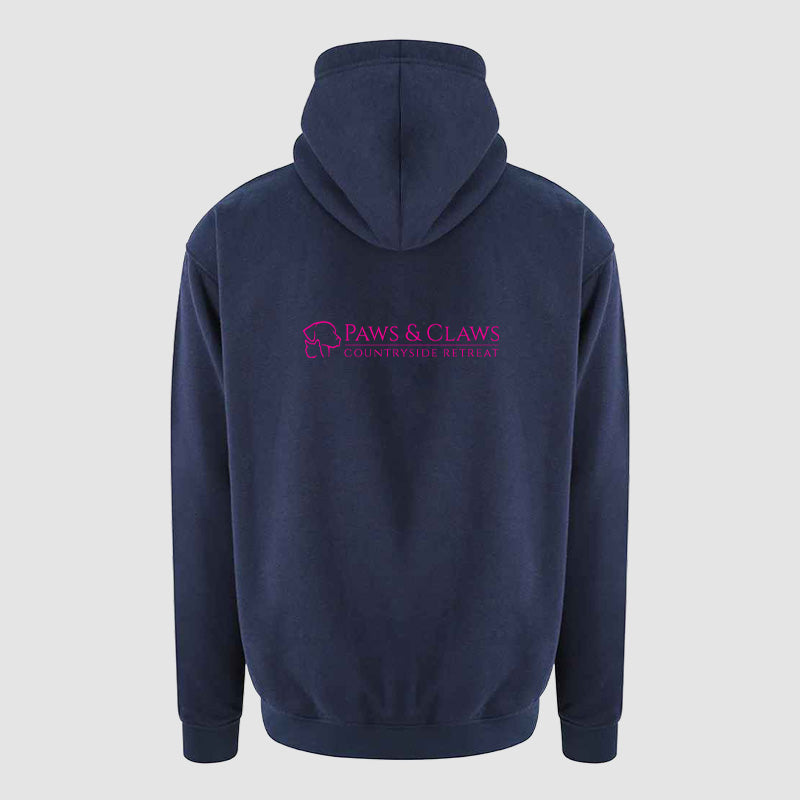 Hoodie - Paws & Claws - Navy