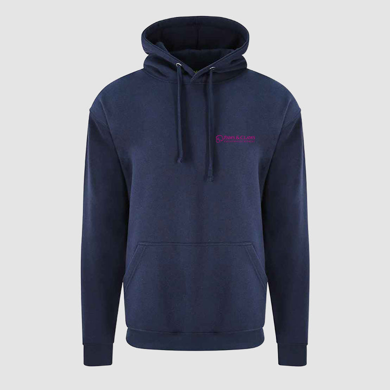 Hoodie - Paws & Claws - Navy