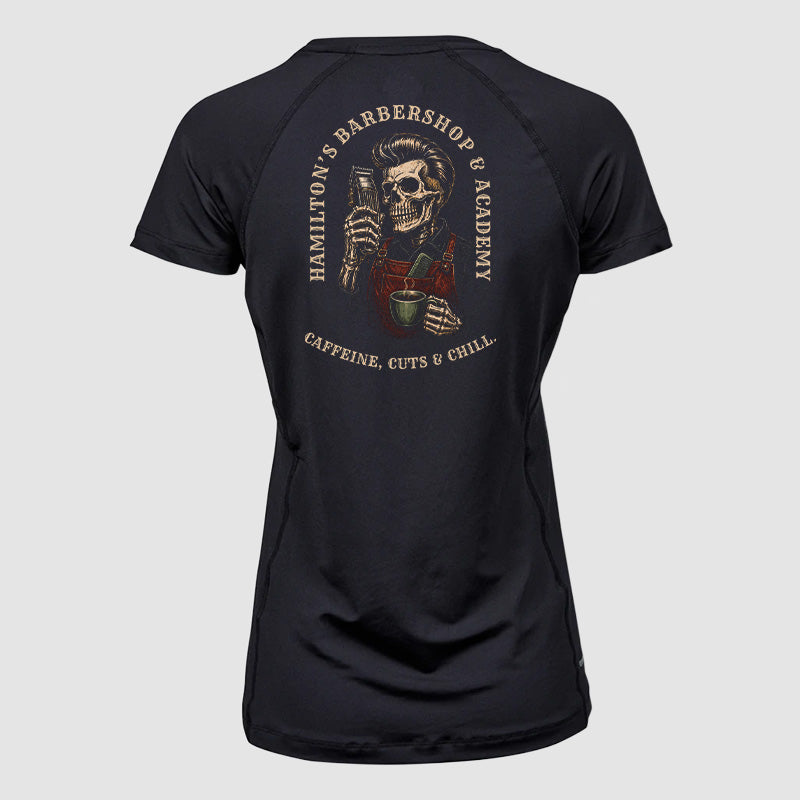 Ladies Cool Dry T-Shirt - Hamiltons - black