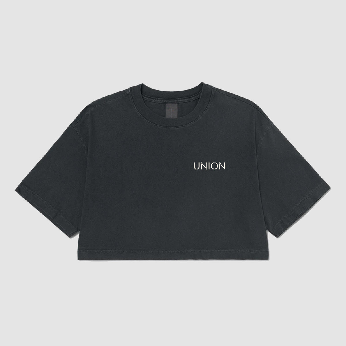Ladies Heavyweight Washed Cropped T-Shirt - Union