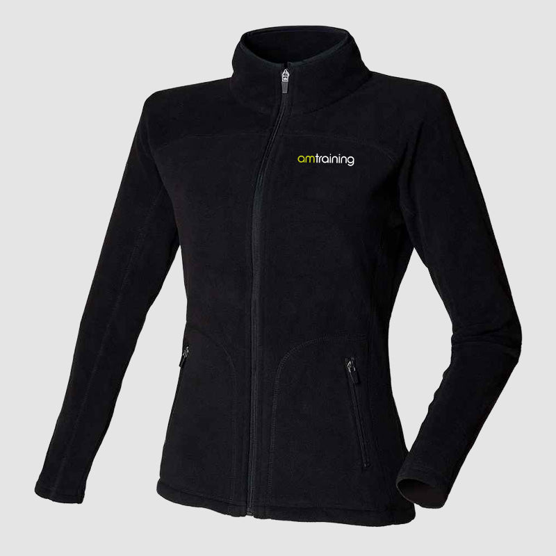 Ladies Microfleece Jacket - AM Training - Black