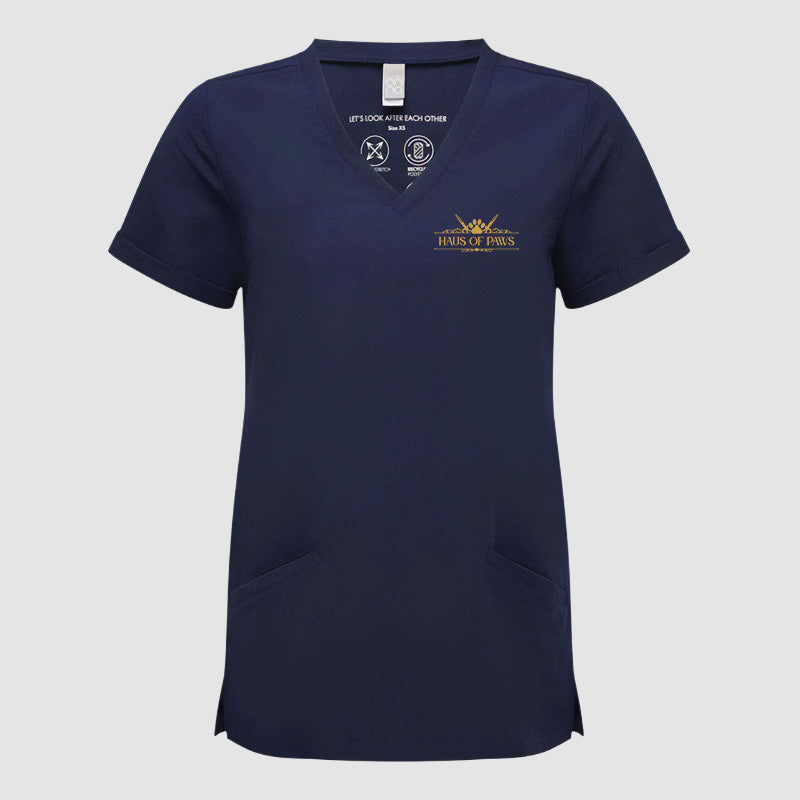 Ladies Stretch Tunic - Haus of Paws - Navy