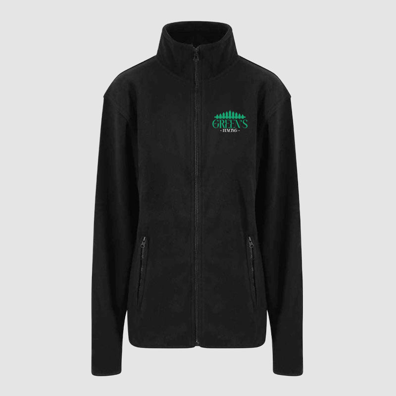 Micro Fleece - Greens Fencing - Black