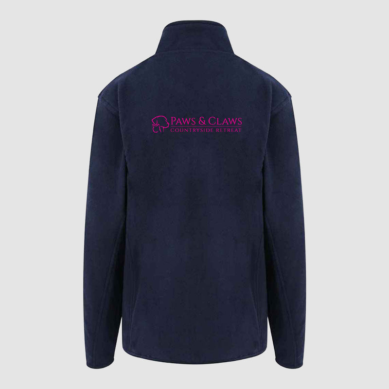 Micro Fleece - Paws & Claws - Navy