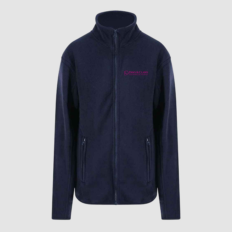 Micro Fleece - Paws & Claws - Navy