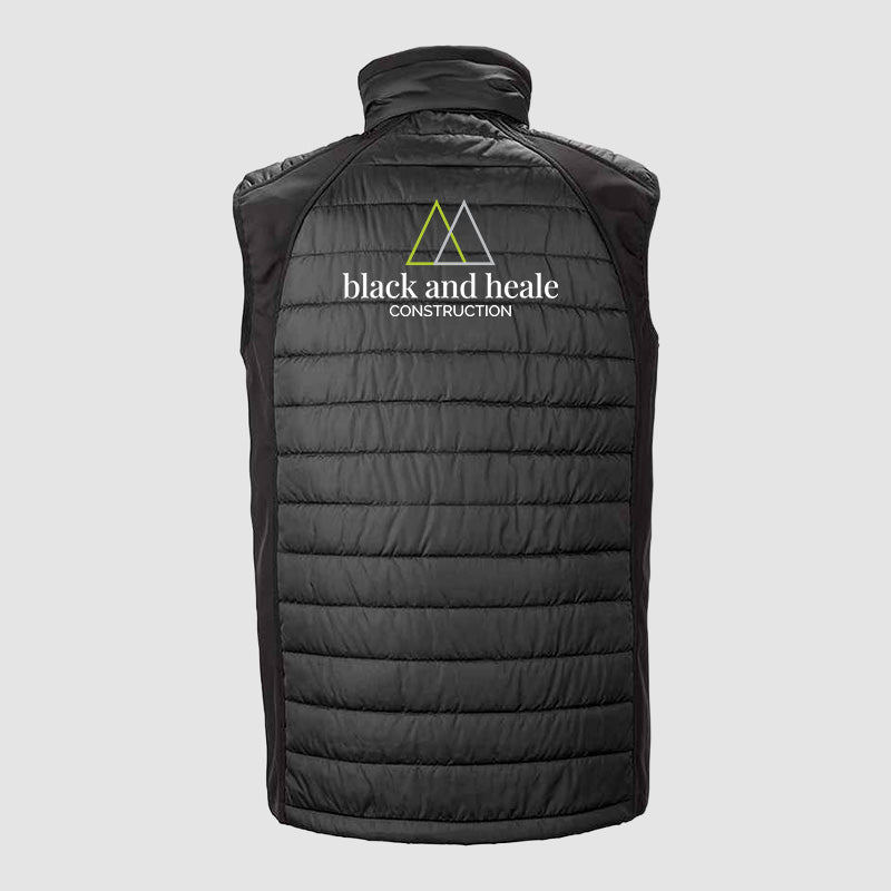Padded Bodywarmer - Black & Heale - Black