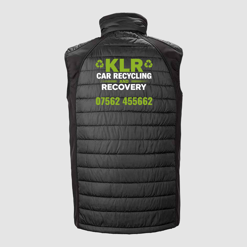 Padded Bodywarmer - KLR - Black