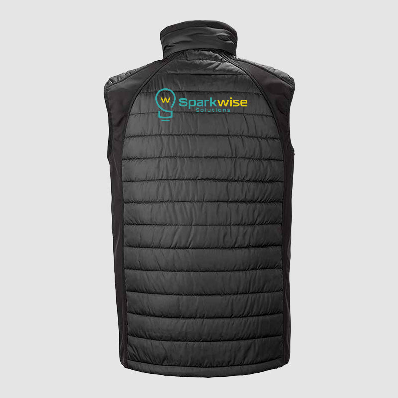 Padded Bodywarmer - Sparkwise - Black