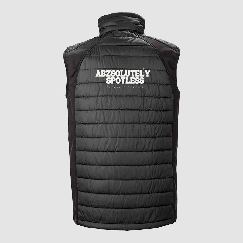 Padded Bodywarmer - Abzsolutely Spotless - Black
