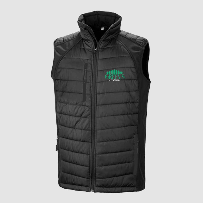 Padded Gillet - Greens Fencing - Black