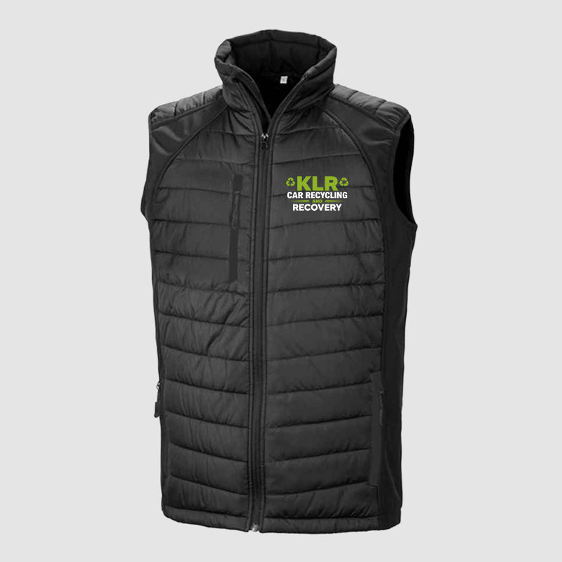 Padded Bodywarmer - KLR - Black