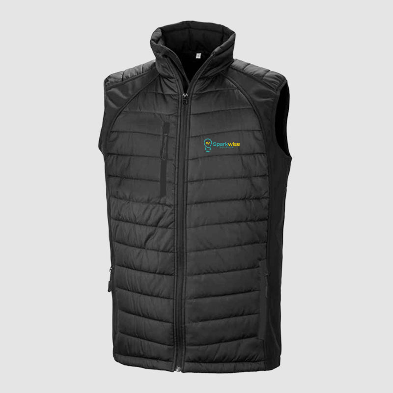 Padded Bodywarmer - Sparkwise - Black
