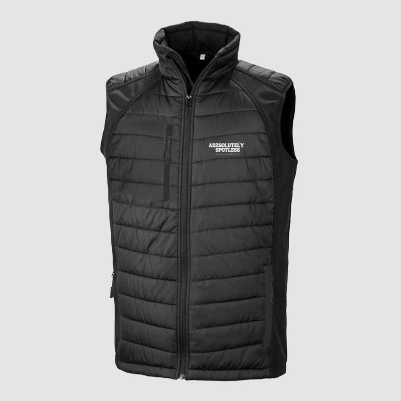 Padded Bodywarmer - Abzsolutely Spotless - Black