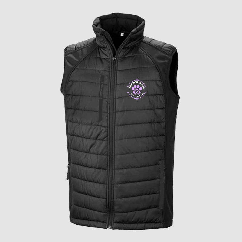 Padded Bodywarmer - The Dog House of Morpeth - Black
