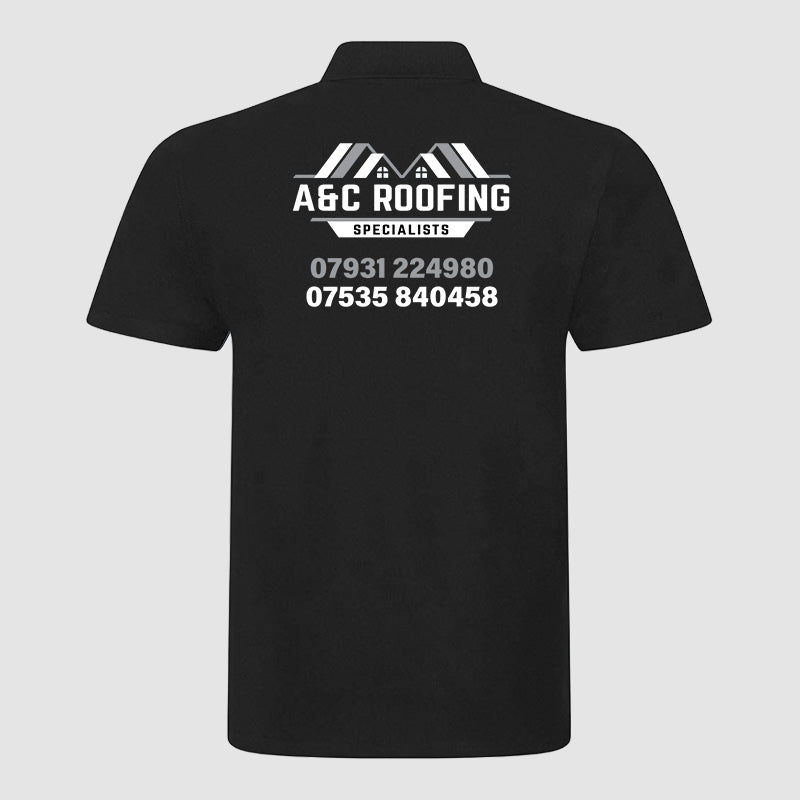 Polo - A&C Roofing - Black
