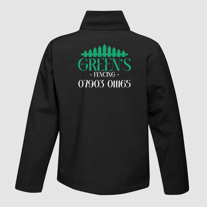 Soft Shell Jacket - Greens Fencing - Black