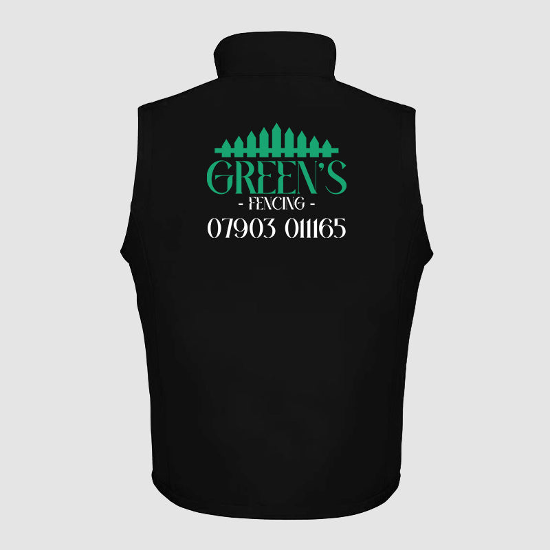 Softshell Gillet - Greens Fencing - Black