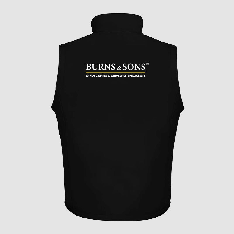 Softshell Bodywarmer - Burns and Sons - Black