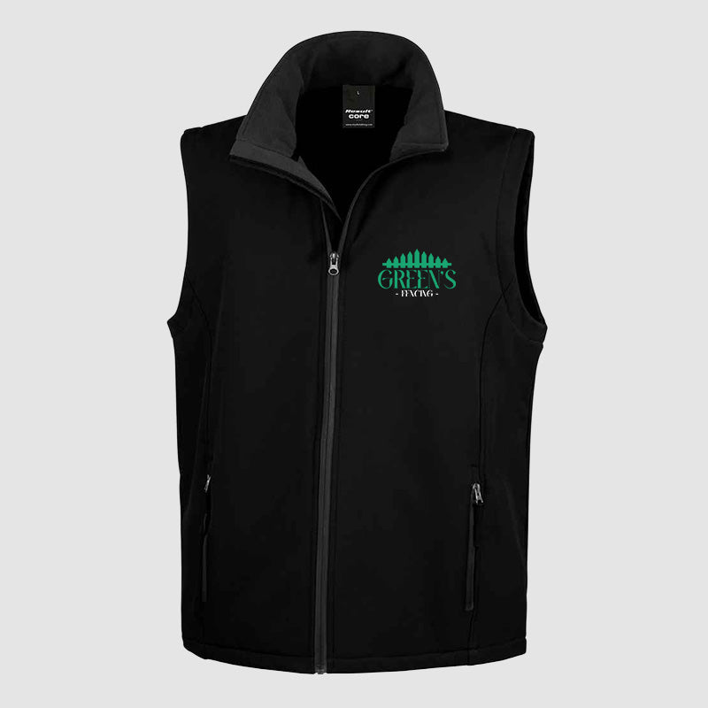 Softshell Gillet - Greens Fencing - Black