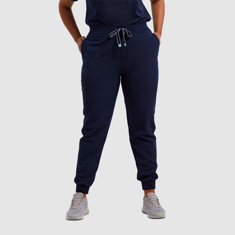 Ladies Stretch Jogger Pants - Haus of Paws - Navy