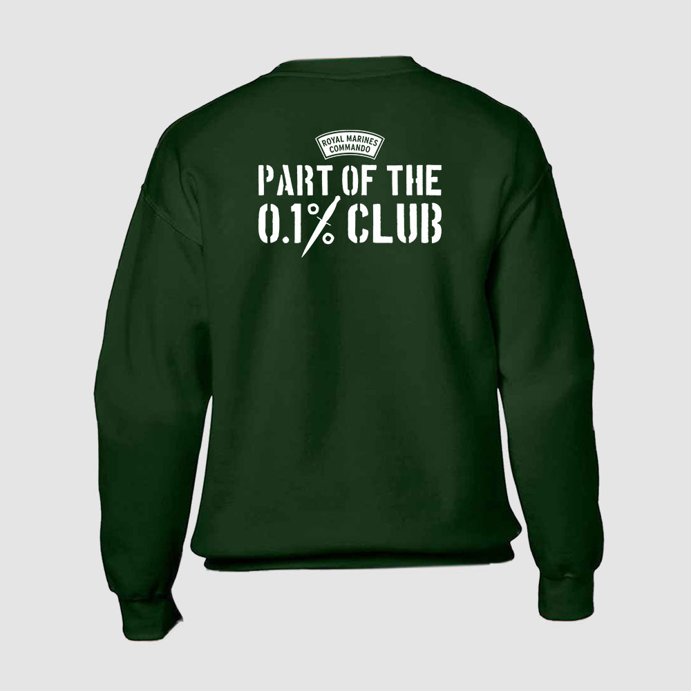 0.1% Club - Green - Sweatshirt