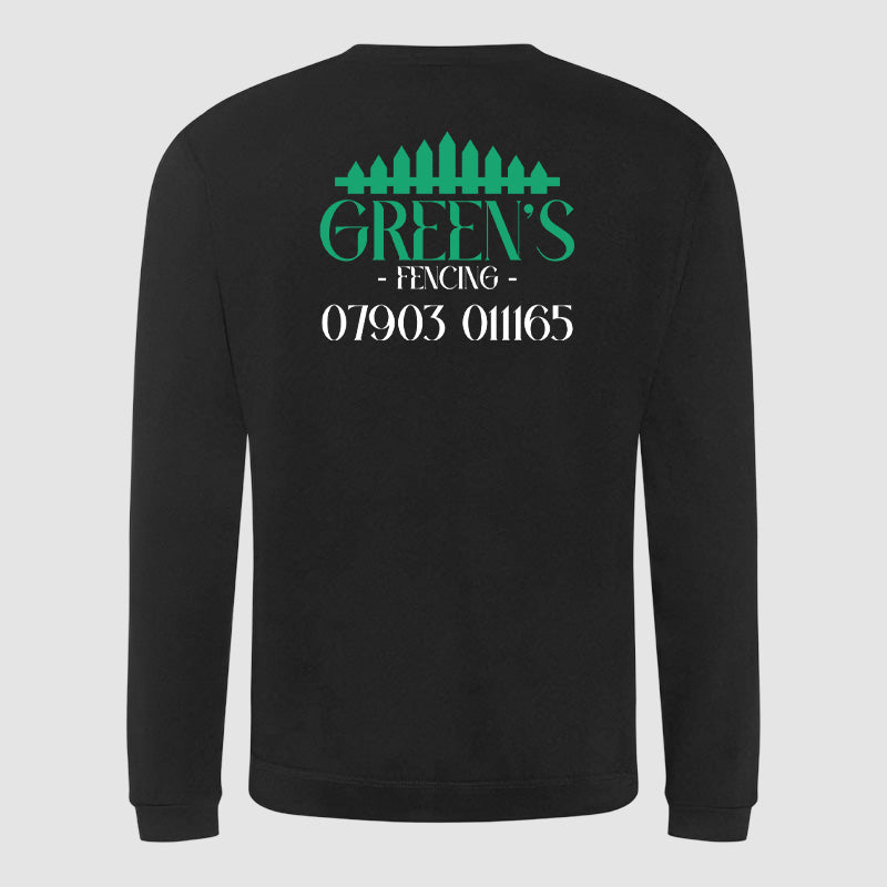 Sweatshirt - Greens Fencing - Black