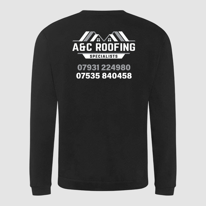 Sweatshirt - A&C Roofing - Black