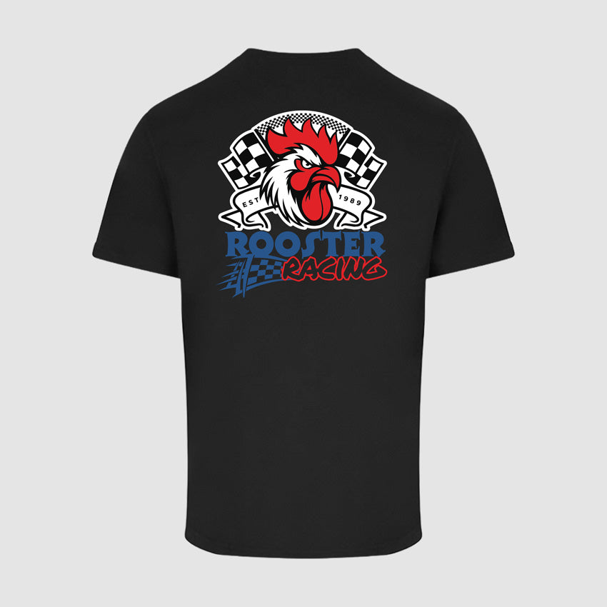Rooster Racing - T-Shirt - Black