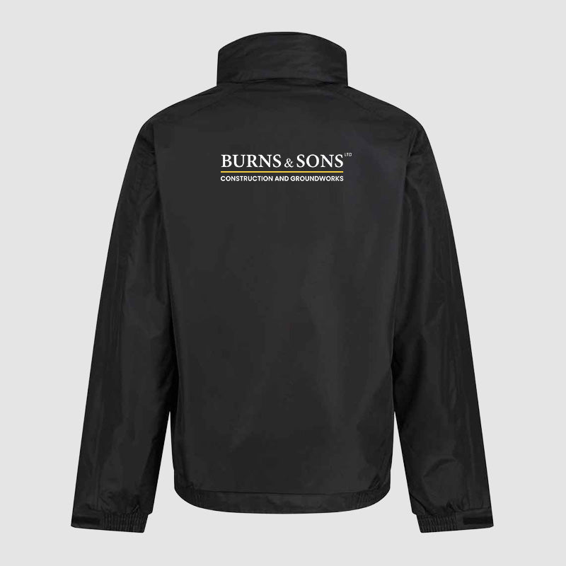 Waterproof Coat - Burns and Sons - Black